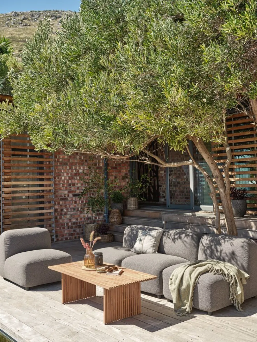 TANEModule lounge TANE central sable foncé