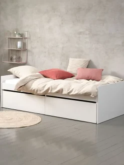 TANGBJERGLit a/rangement TANGBJERG 90/180x200 blanc