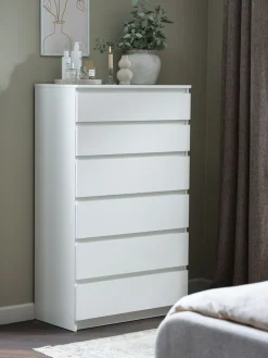 TANGECommode 6 tiroirs TANGE blanc