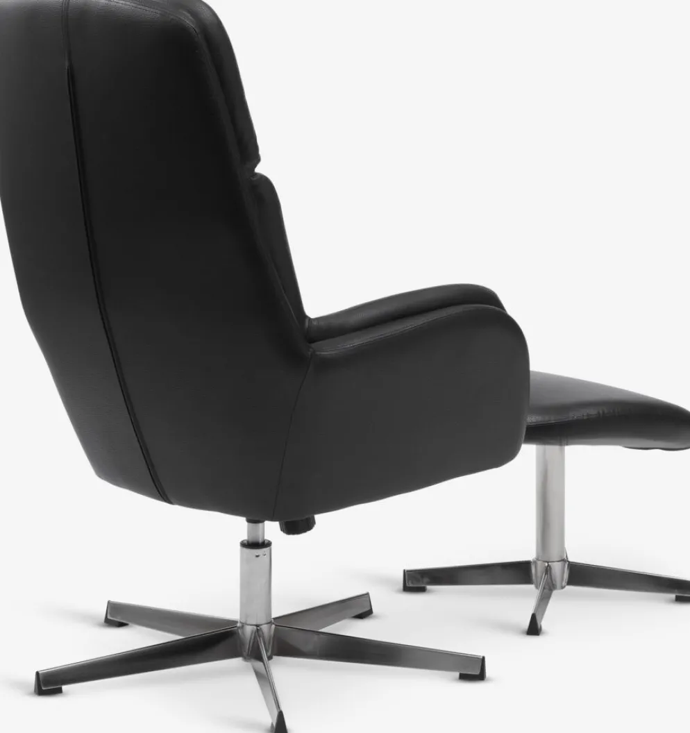 TANKEDALFauteuil inclinable a/repose-pieds TANKEDAL noir