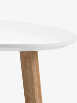 TAPSBout de canapé TAPS 55x55 blanc/bambou
