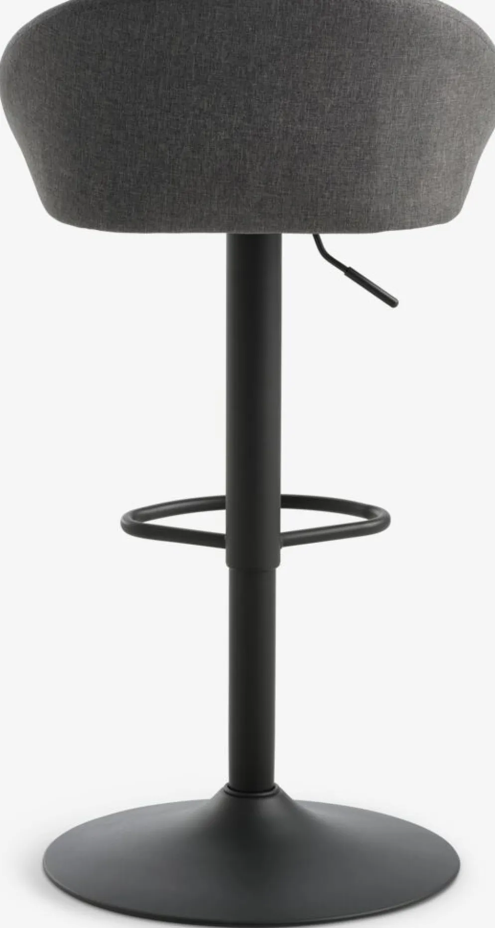 TAULOVChaise de bar TAULOV tissu gris/noir