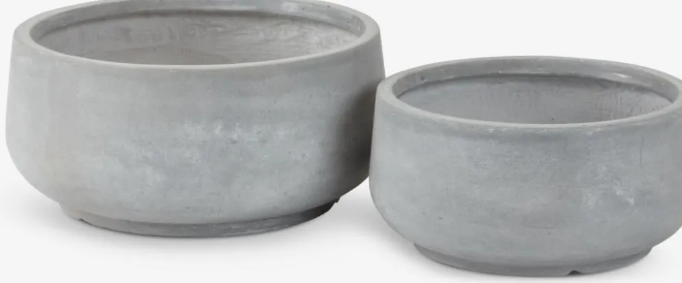 TERASSEBac à fleurs TERASSE Ø44/36 gris 2pcs/lot