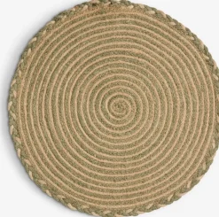 TETTEGRASSet de table TETTEGRAS Ø37 naturel/vert