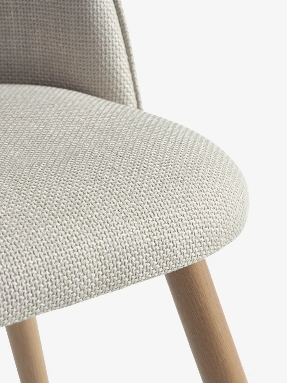 THORUPChaise THORUP tissu beige/coloris chêne naturel
