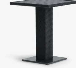 THY + GLOMFJORDTHY L60 table + 2 GLOMFJORD chaises noir