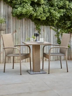 THY + GUDHJEMTHY L60 table + 2 GUDHJEM chaises naturel