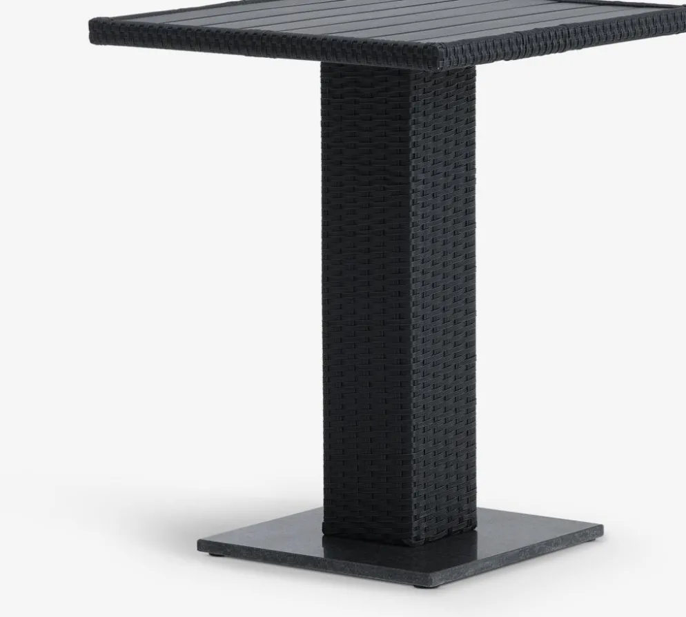 THY + GUDHJEMTHY L60 table + 2 GUDHJEM chaises noir