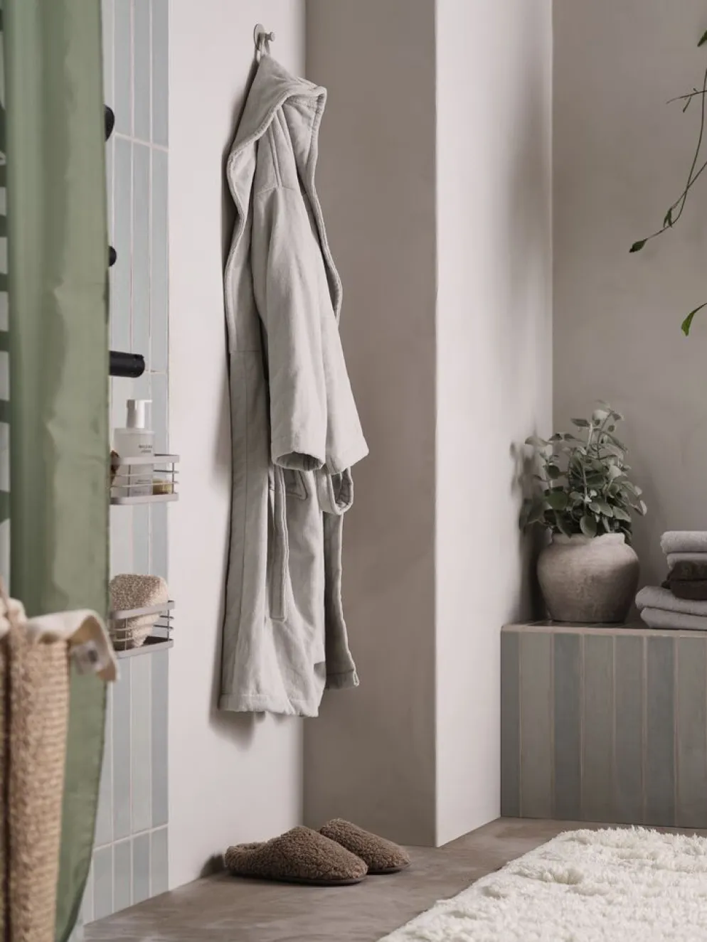 TIBROGoldPeignoir TIBRO S/M gris clair
