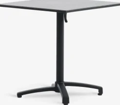 TIPMOSE + MELLBYTIPMOSE L70 table gris + 2 MELLBY chaises noir