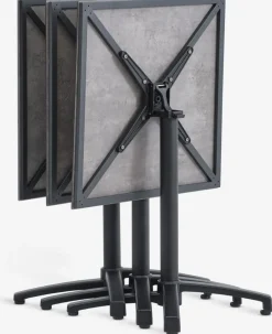 TIPMOSETable bistrot TIPMOSE l70xL70 gris