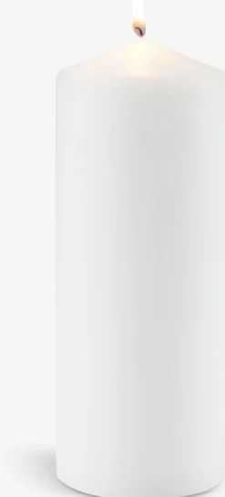 TORALFBougie pilier TORALF Ø8xH20cm blanc