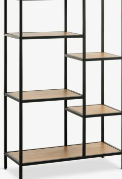 TRAPPEDALÉtagère TRAPPEDAL 5 tablettes coloris chêne chaud/noir