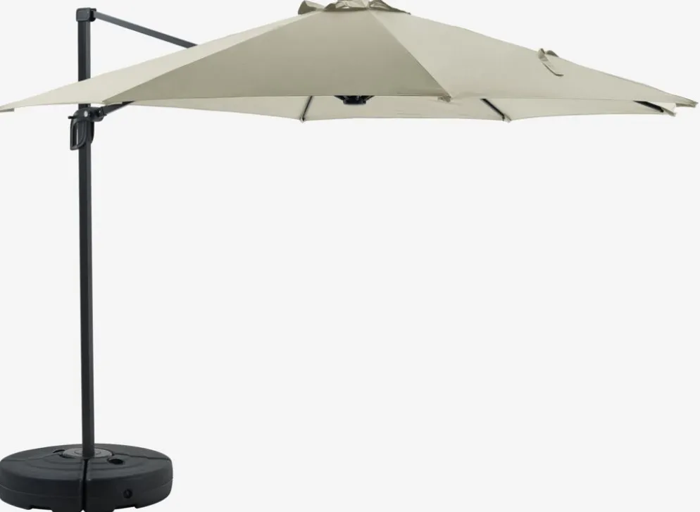 TRONDHEIMParasol déporté TRONDHEIM Ø300 blanc cassé