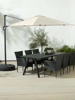 TRONDHEIMParasol déporté TRONDHEIM Ø300 blanc cassé
