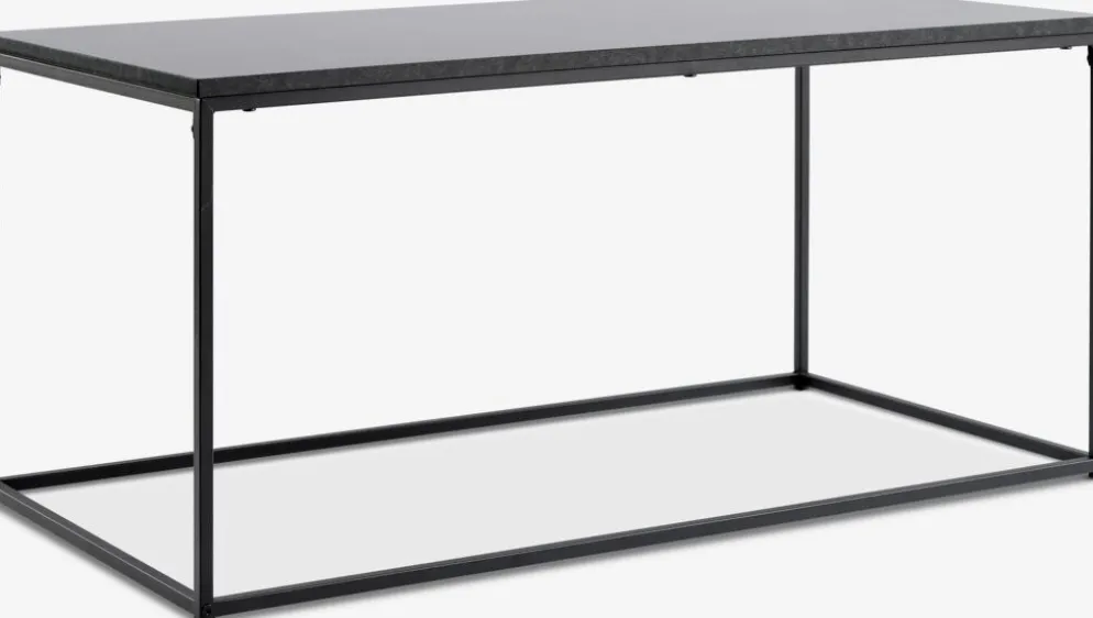 TROSTERUDTable basse TROSTERUD 50x100 coloris marbre/noir