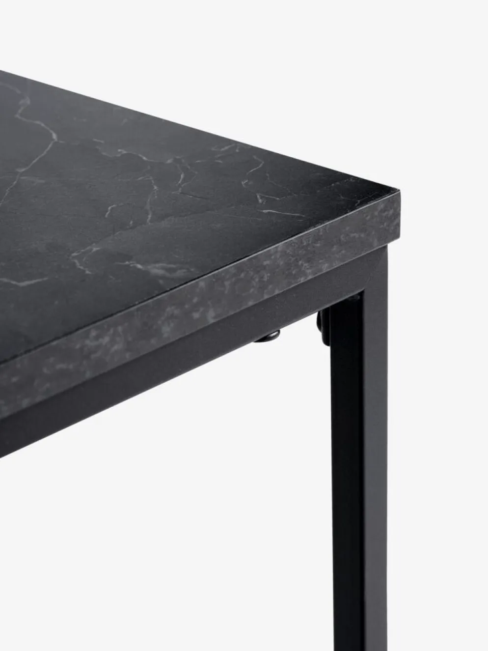 TROSTERUDTable basse TROSTERUD 50x100 coloris marbre/noir
