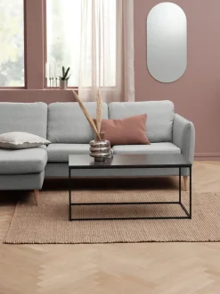 TROSTERUDTable basse TROSTERUD 50x100 coloris marbre/noir