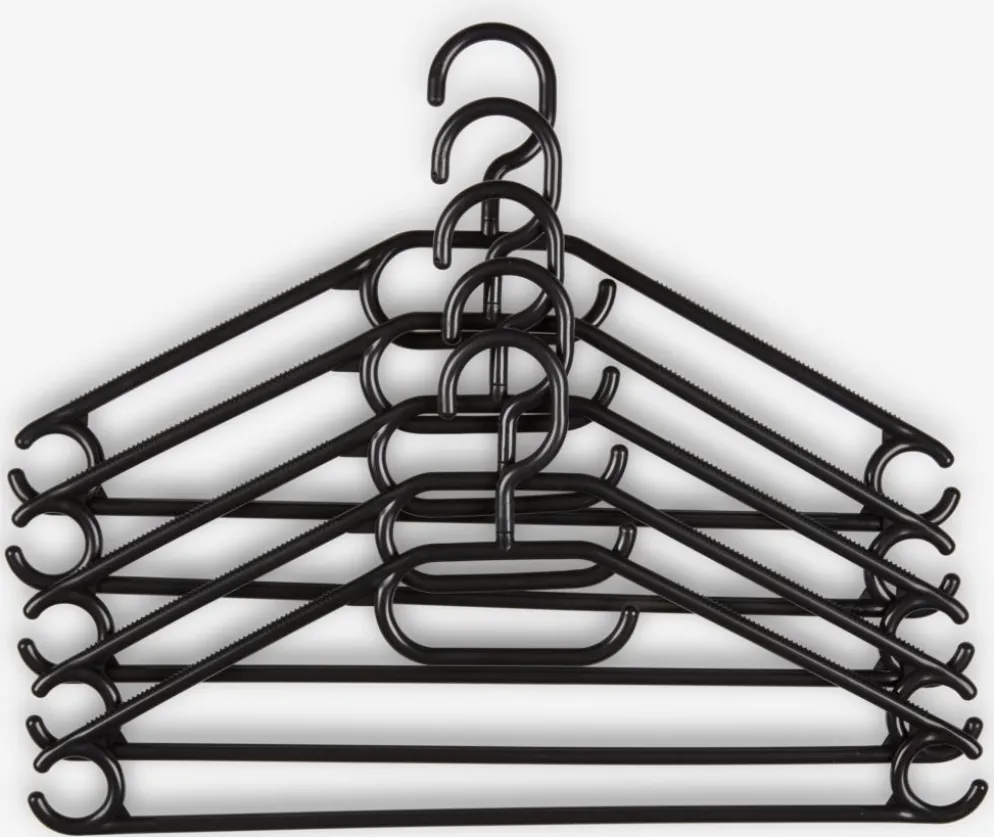 TRYGVECintres TRYGVE noir 5pcs/pqt