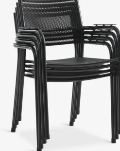 TYDAL + HEMSEDALTYDAL L208/272 table + 4 HEMSEDAL chaises noir
