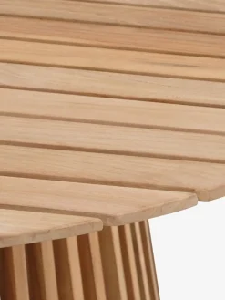 UDBYNEDER + NABEUDBYNEDER Ø120 table teck + 4 NABE chaises noir