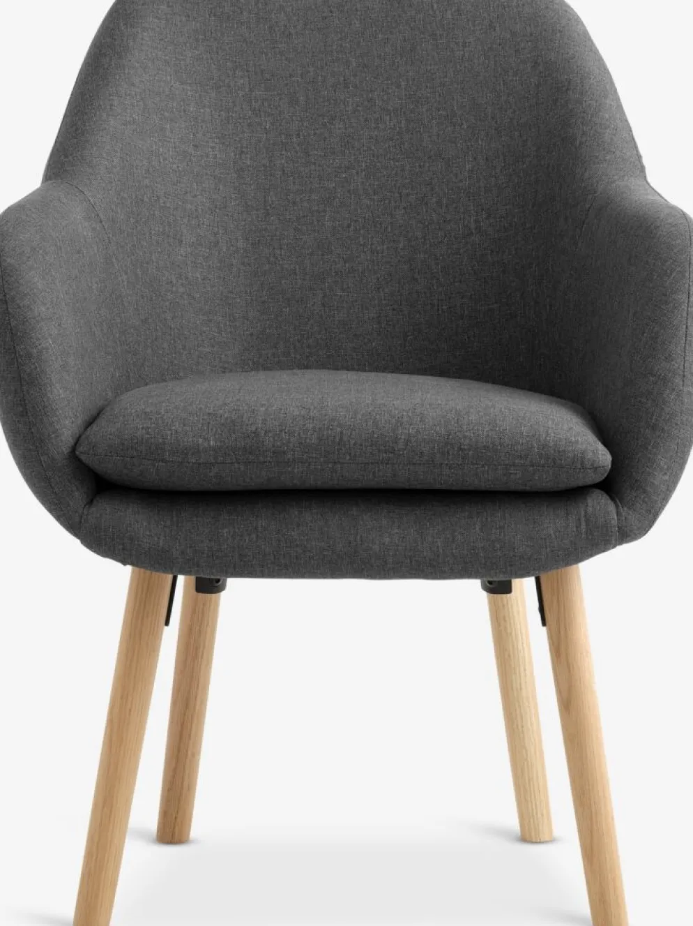 UDSBJERGFauteuil UDSBJERG tissu gris/chêne