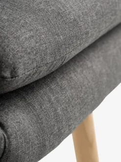 UDSBJERGFauteuil UDSBJERG tissu gris/chêne