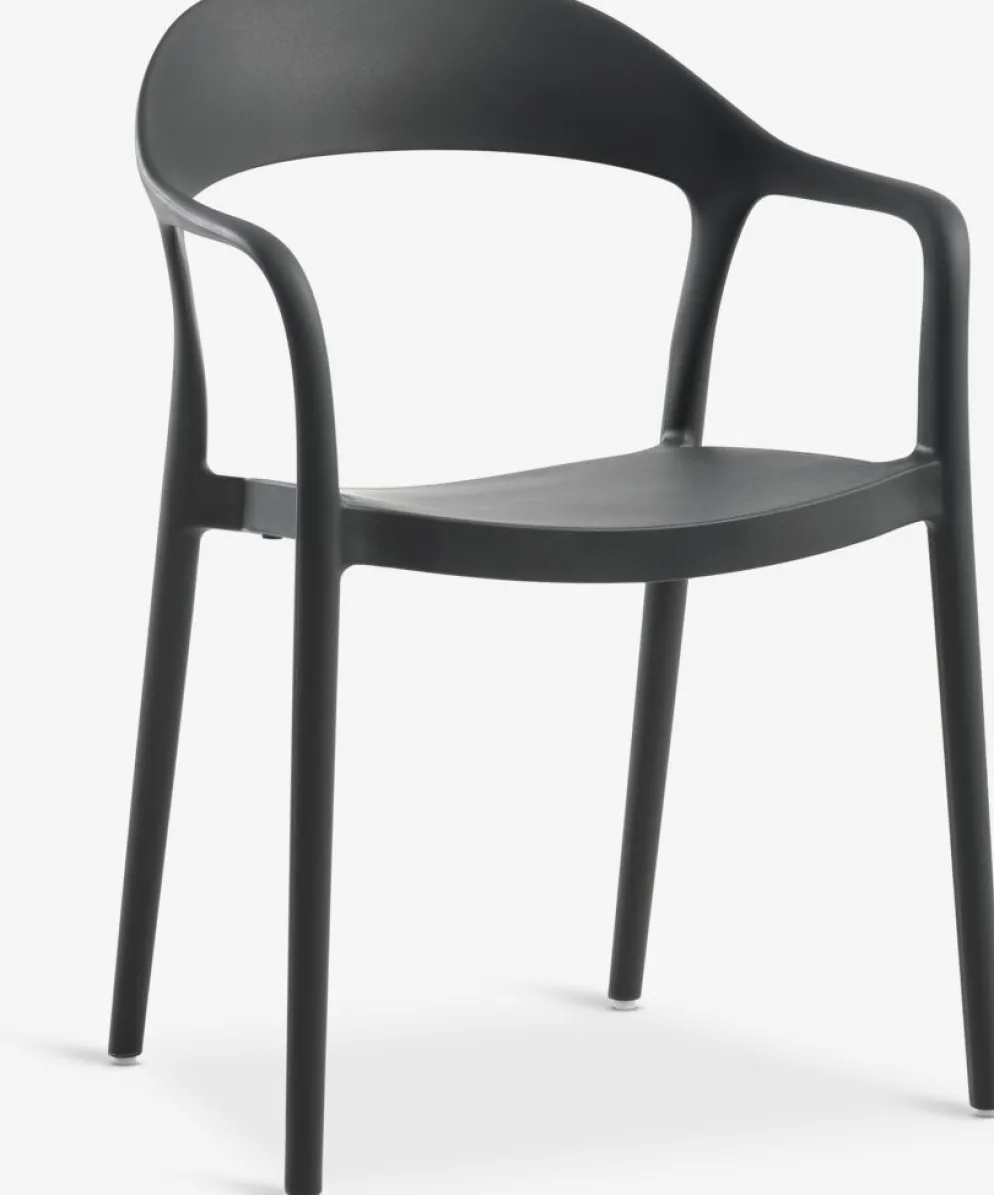 ULBJERG + NANNESTADULBJERG L214/297 table eucalyptus + 4 NANNESTAD chaise