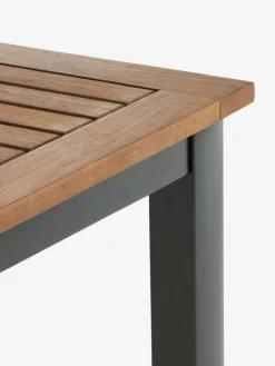 ULBJERG + SIRDALULBJERG L214/297 table eucalyptus + 4 SIRDAL chaises gris