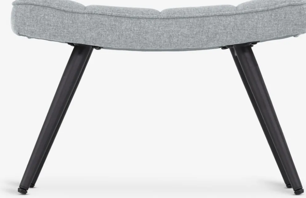 ULDUMRepose-pieds ULDUM tissu gris/noir