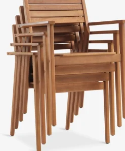 UVDAL + HAMRAUVDAL L223 table + 4 HAMRA chaises eucalyptus