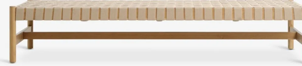 VADEHAVETBanquette VADEHAVET 189x67 tissu naturel/chêne naturel
