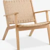 VADEHAVETFauteuil VADEHAVET tissu naturel/chêne