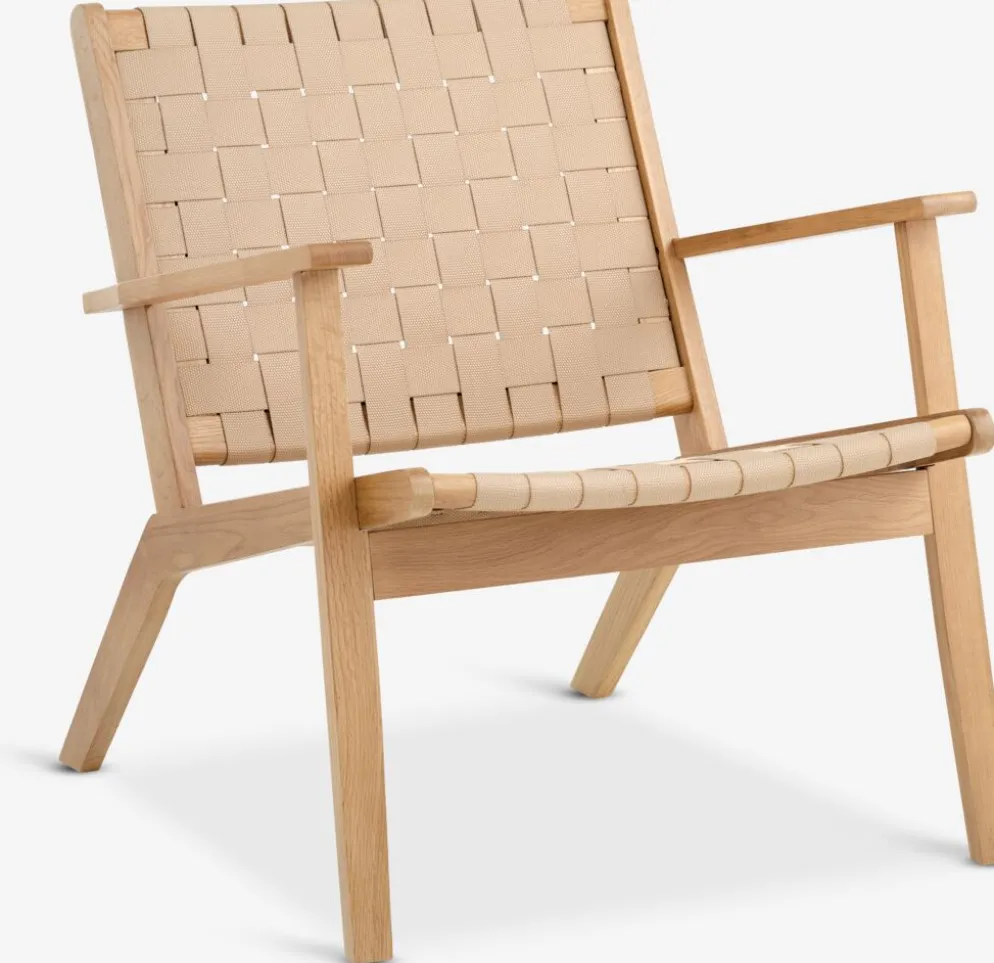VADEHAVETFauteuil VADEHAVET tissu naturel/chêne