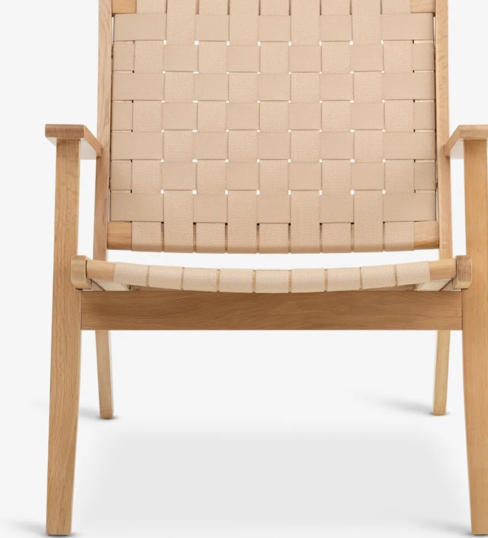 VADEHAVETFauteuil VADEHAVET tissu naturel/chêne