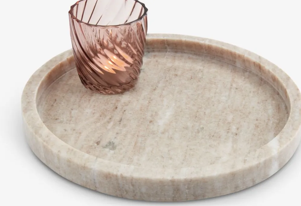 VALDEMARPlateau décoratif VALDEMAR Ø25cm marbre