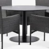 VAMDRUP + AIDTVAMDRUP Ø120 table + 4 AIDT chaises gris
