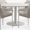 VAMDRUP + GILJAVAMDRUP Ø120 table + 4 GILJA chaises beige