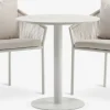 VAMDRUP + GILJAVAMDRUP Ø70 table + 2 GILJA chaises beige