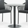VAMDRUP + GILJAVAMDRUP Ø70 table + 2 GILJA chaises gris