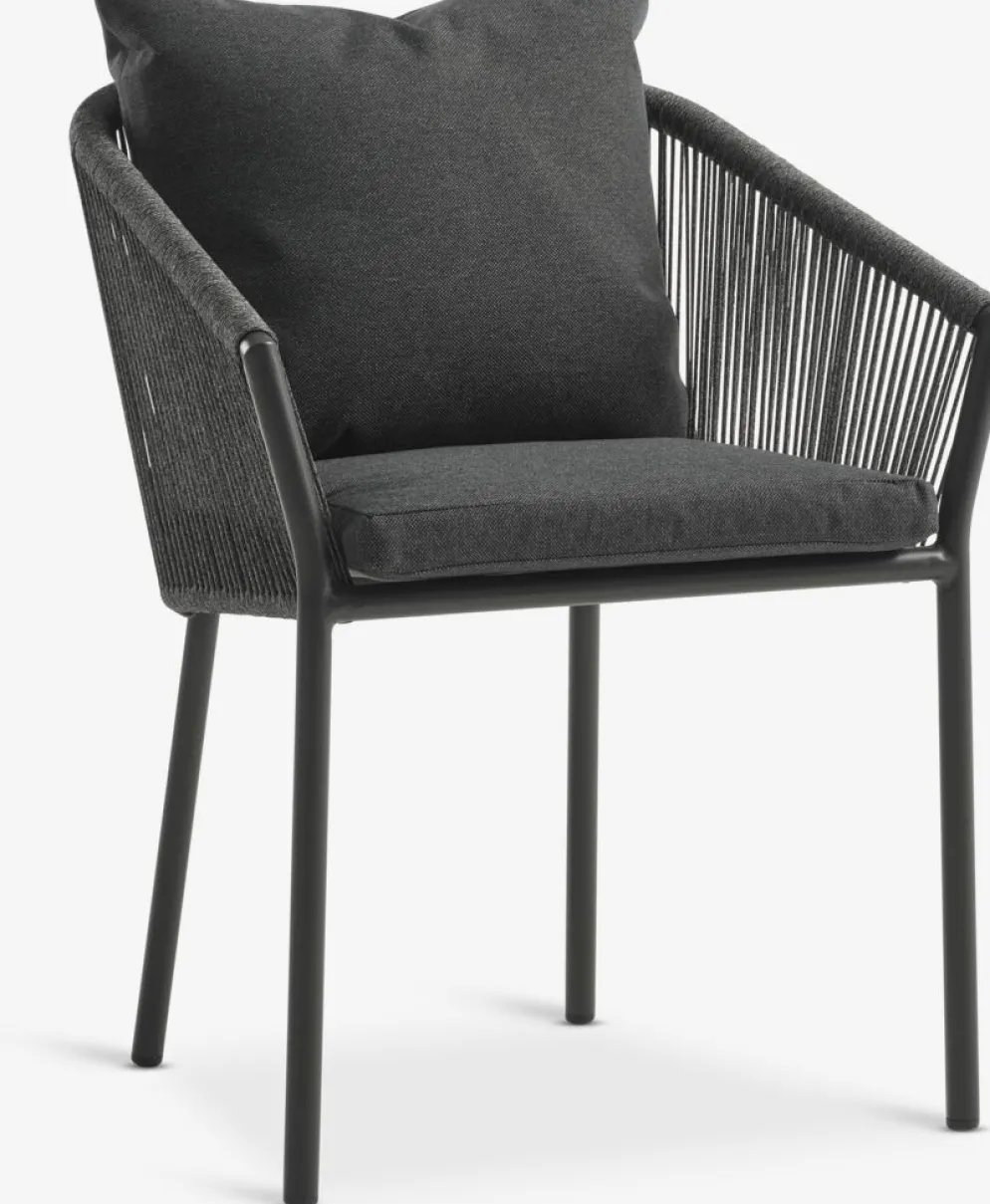 VAMDRUP + GILJAVAMDRUP Ø70 table + 2 GILJA chaises gris