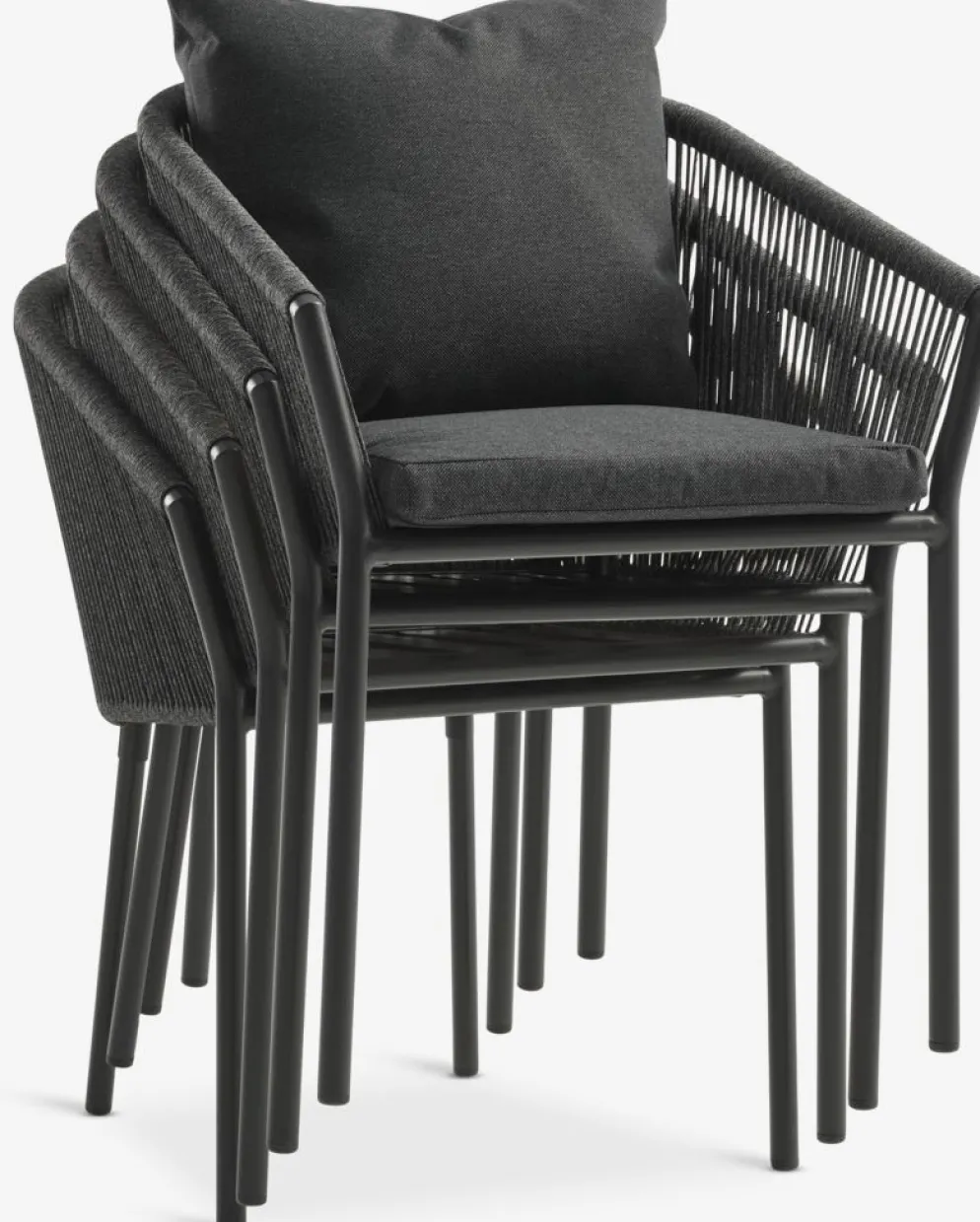 VAMDRUP + GILJAVAMDRUP Ø70 table + 2 GILJA chaises gris