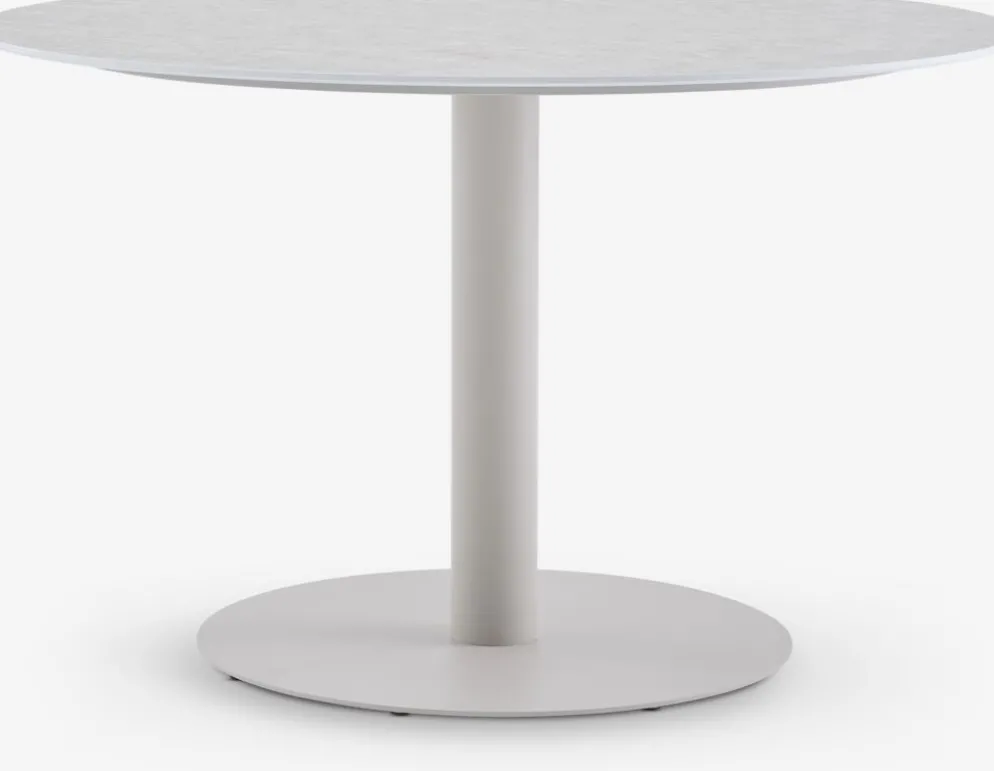 VAMDRUP + INGSTRUPVAMDRUP Ø120 table + 4 INGSTRUP chaises beige