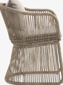 VAMDRUP + STORDALENVAMDRUP Ø120 table beige + 4 STORDALEN chaises naturel