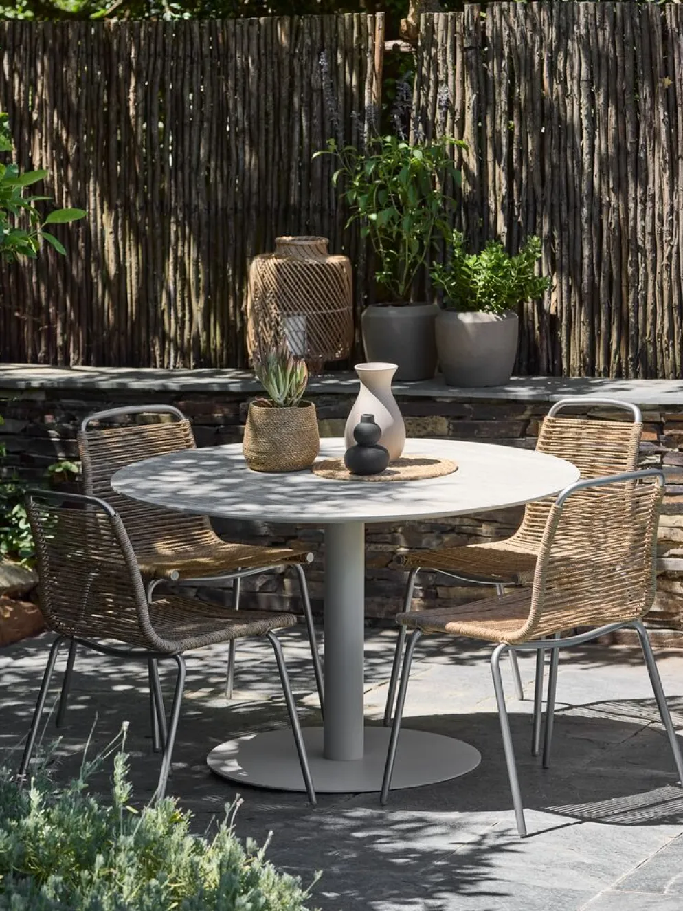 VAMDRUPTable de jardin VAMDRUP Ø120 beige