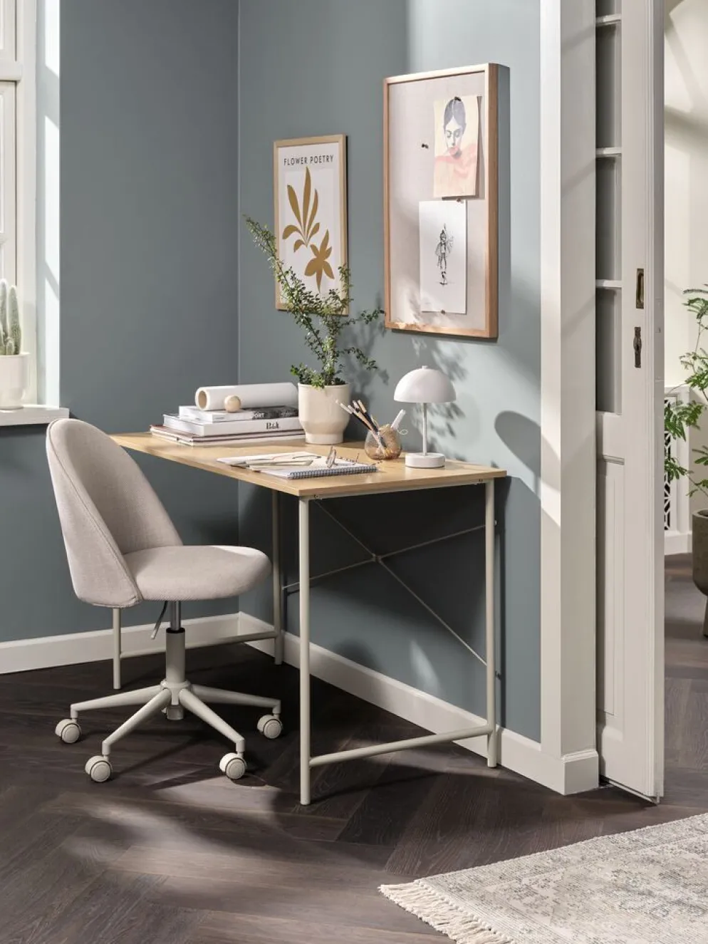 VANDBORGBureau VANDBORG 60x120 coloris chêne naturel/beige