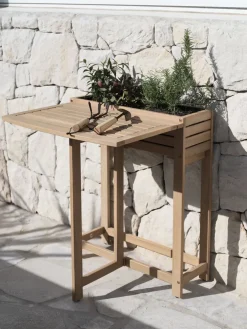 VANDREFALKTable pliante VANDREFALK 64x63 bois d'acacia