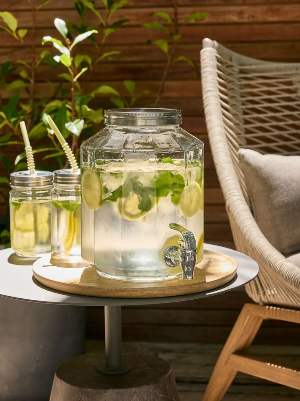 VANNBonbonne avec robinet VANN 4,25 L verre transparent