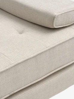 VARMARKBanquette VARMARK 190x76 a/cushion tissu beige/coloris chêne