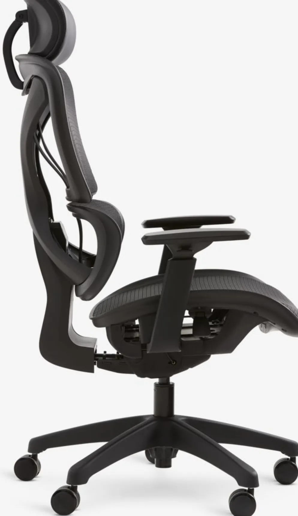 VARPELEVFauteuil de bureau VARPELEV maille noir/noir